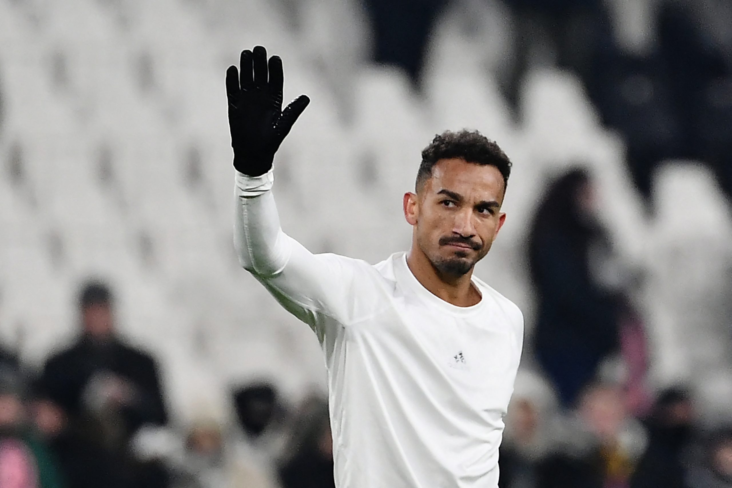 Juventus' Brazilian defender Danilo reacts after a draw in the Italian Serie A football match between Juventus and Atalanta at the Juventus Stadium in Turin, on January 22, 2023. (Photo by Isabella BONOTTO / AFP) (Photo by ISABELLA BONOTTO/AFP via Getty Images)