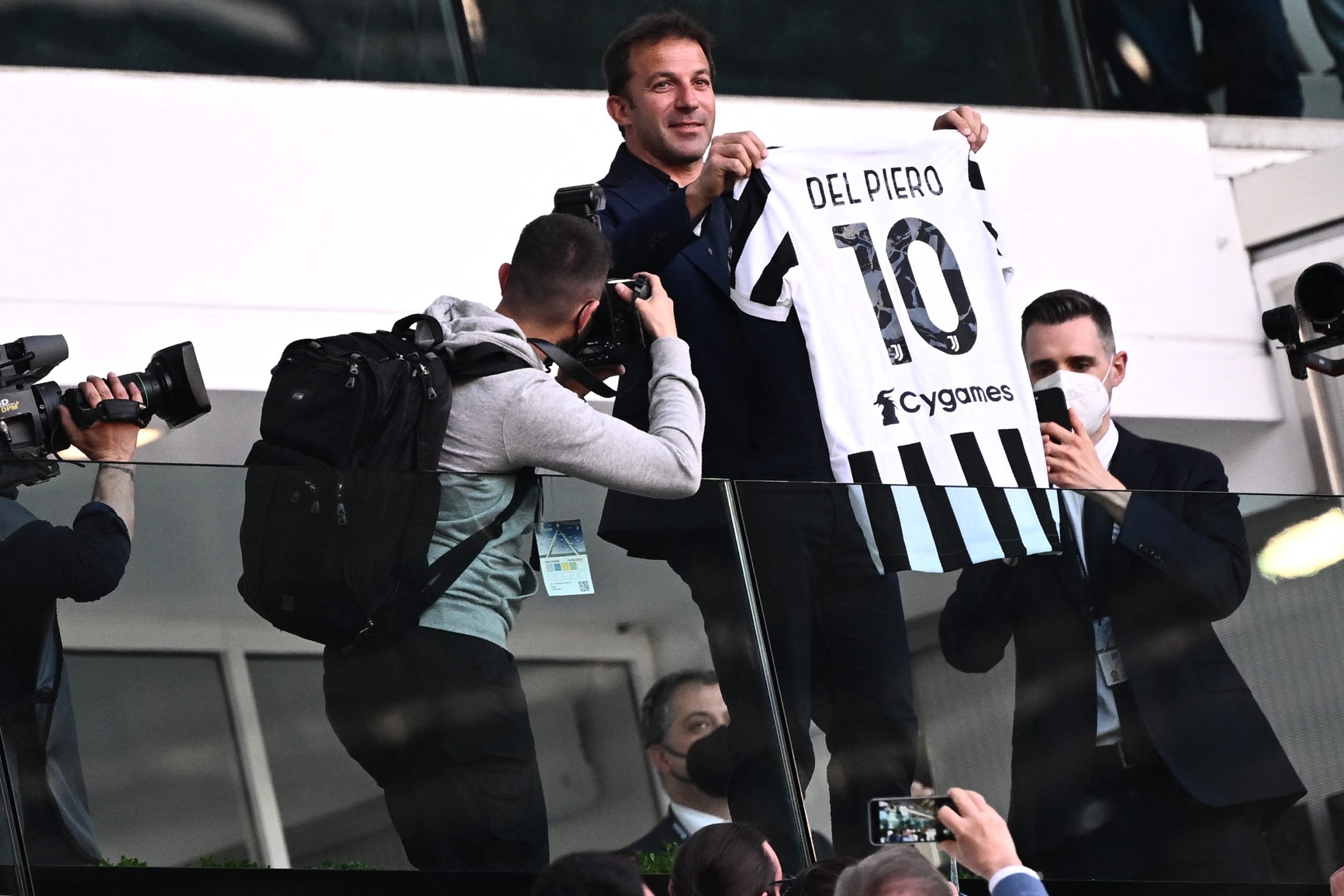 Alessandro Del Piero Sera Au Stade Pour Le Match Face à Lhellas Verona