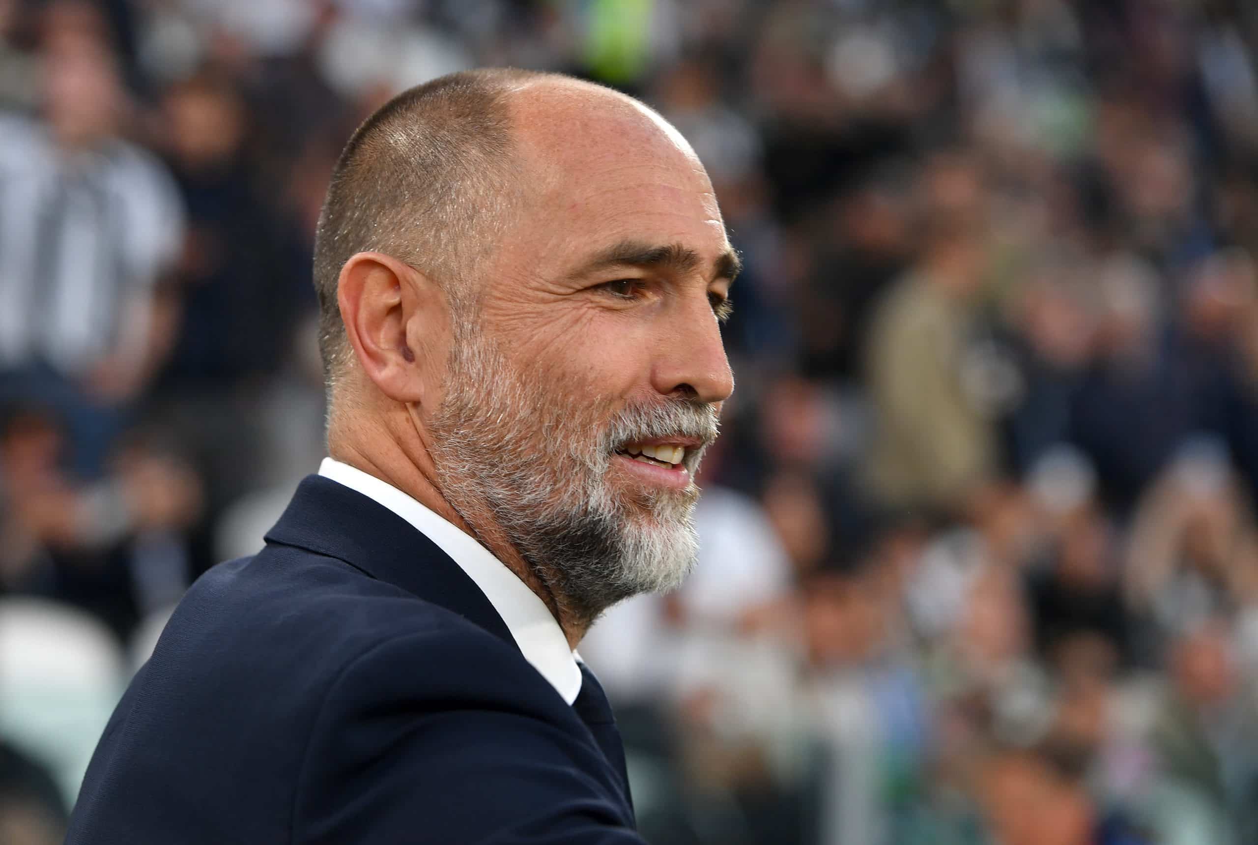 TURIN, ITALY - MAY 18: Igor Tudor, Head Coach of Juventus, looks on during the Serie A match between Juventus and Udinese at Allianz Stadium on May 18, 2025 in Turin, Italy. (Photo by Chris Ricco/Getty Images)