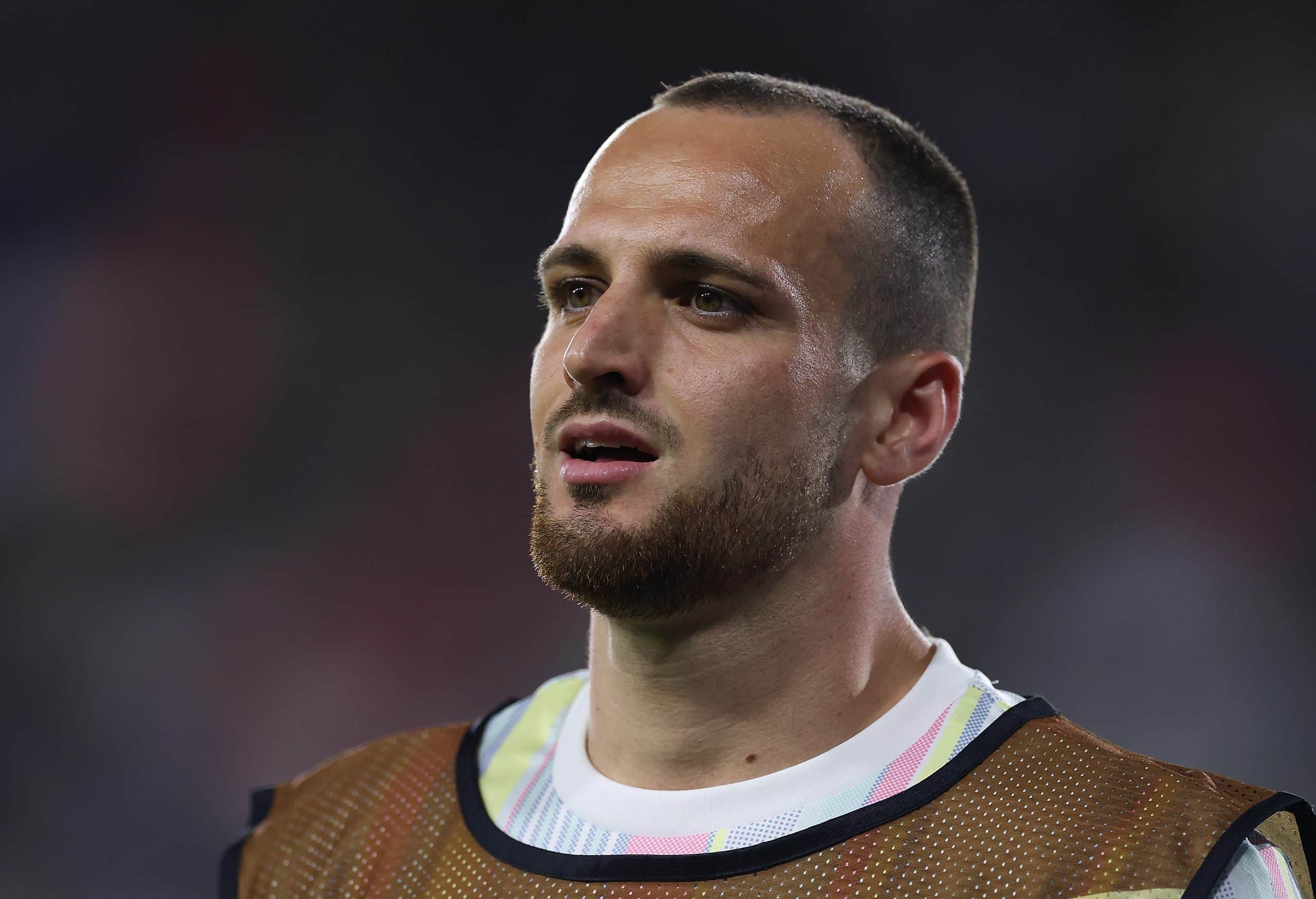 WASHINGTON, DC - JUNE 18: Federico Gatti #4 of Juventus FC warms up during the FIFA Club World Cup 2025 group G match between Al Ain FC and Juventus FC at Audi Field on June 18, 2025 in Washington, DC. (Photo by Kevin C. Cox/Getty Images)