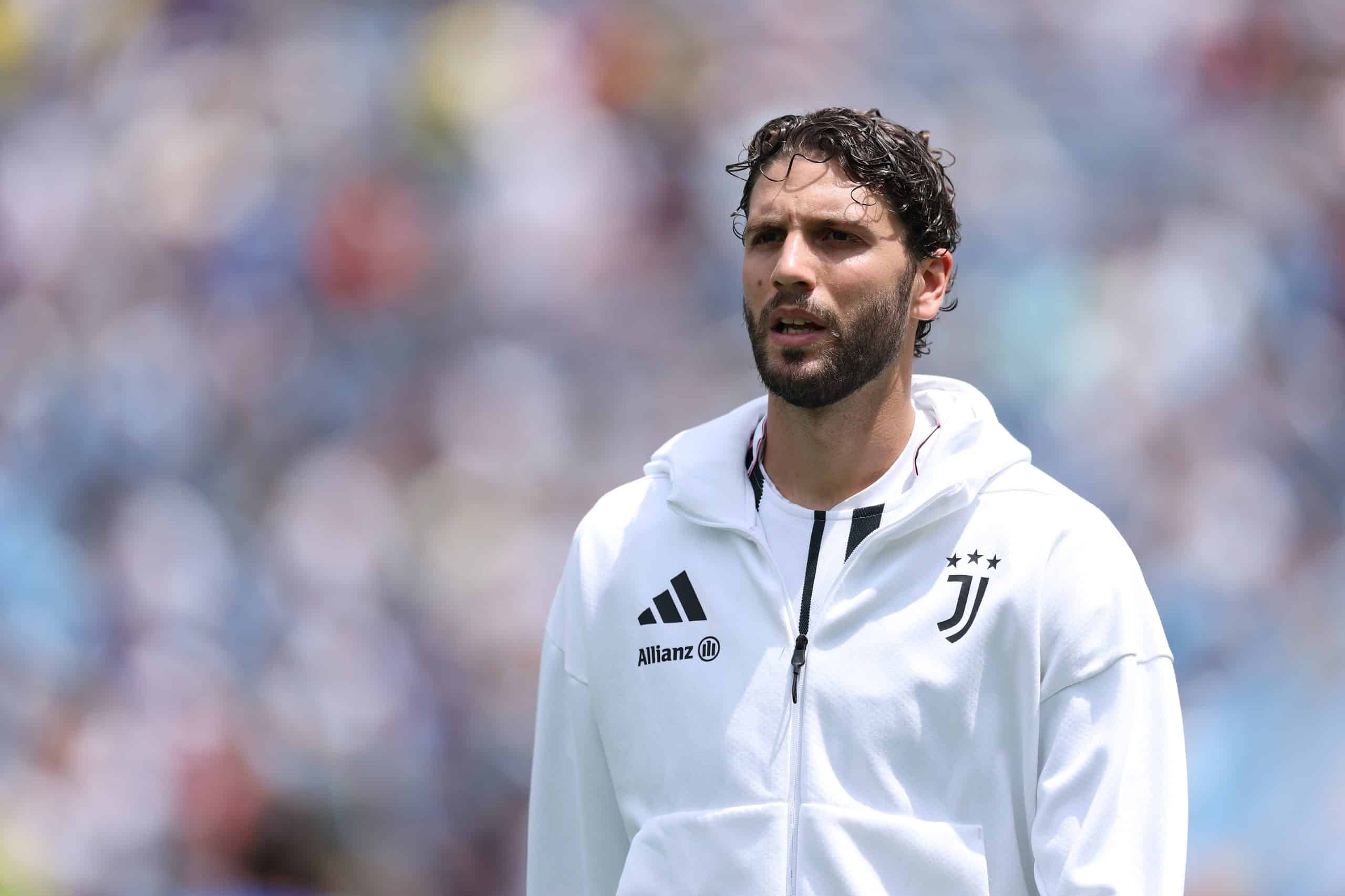 ORLANDO, FLORIDA - JUNE 26: Manuel Locatelli #5 of Juventus FC during the FIFA Club World Cup 2025 group G match between Juventus FC and Manchester City FC at Camping World Stadium on June 26, 2025 in Orlando, Florida. (Photo by Dan Mullan/Getty Images)