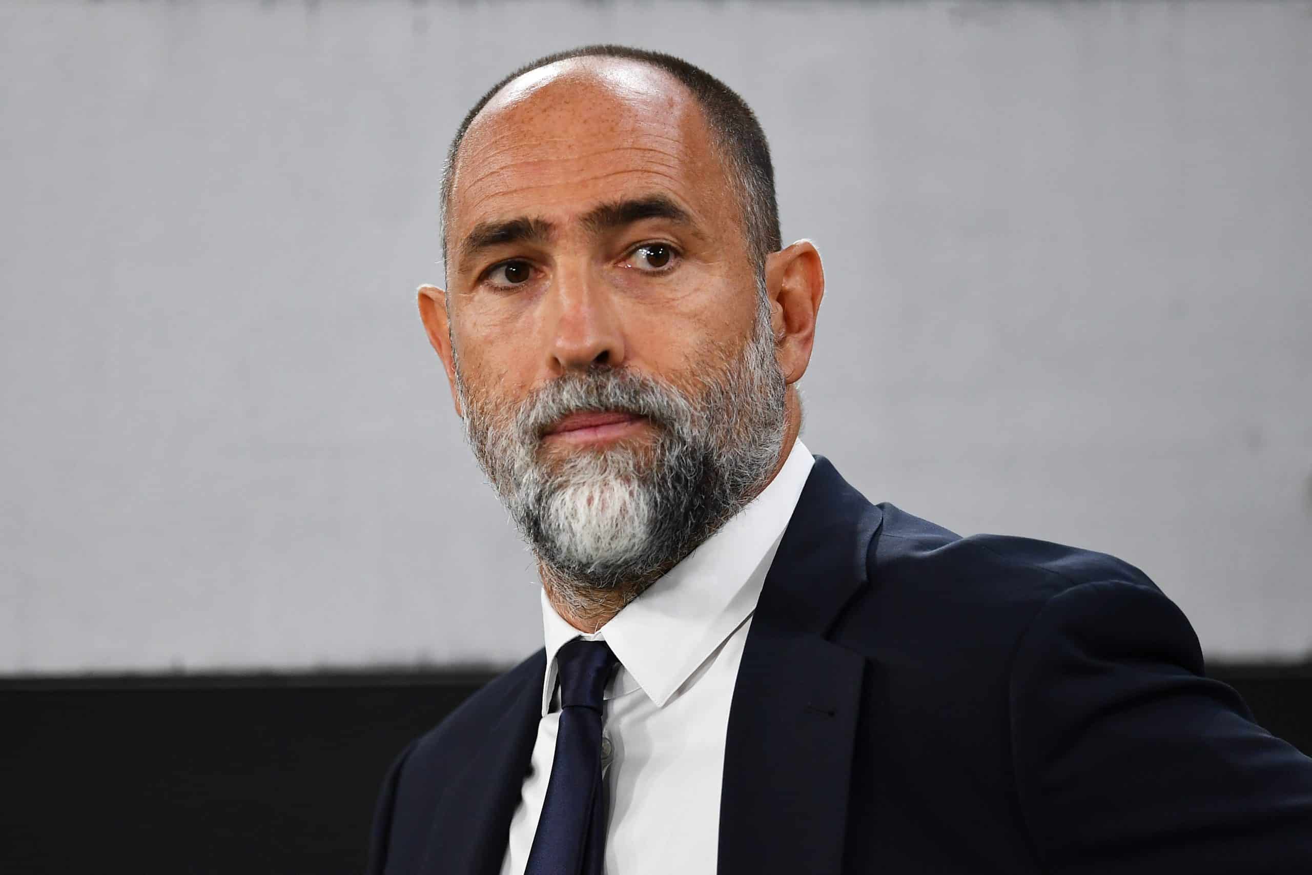 TURIN, ITALY - AUGUST 24: Igor Tudor, Head Coach of Juventus, looks on prior to the Serie A match between Juventus FC and Parma Calcio 1913 at on August 24, 2025 in Turin, Italy. (Photo by Valerio Pennicino/Getty Images)