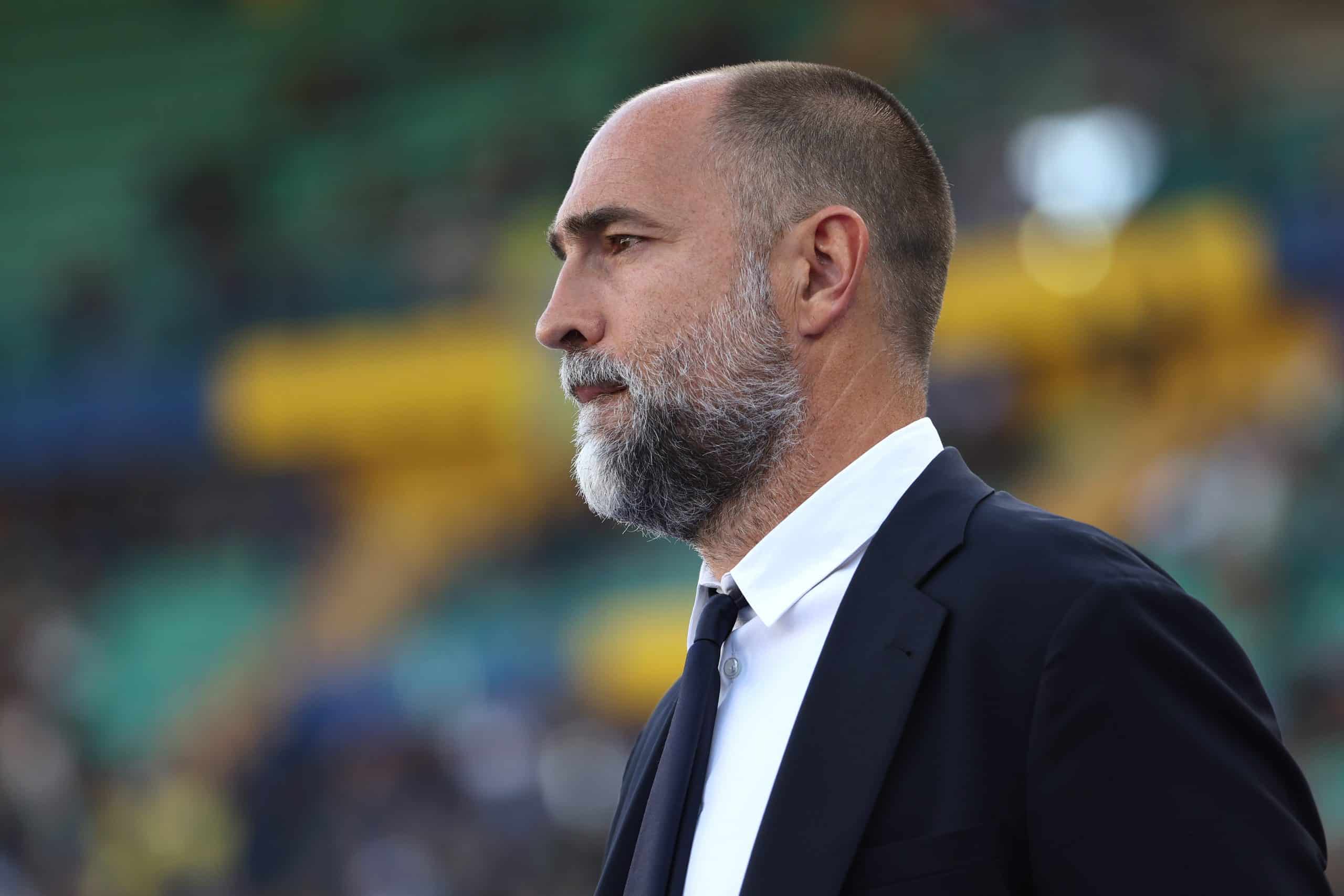 VERONA, ITALY - SEPTEMBER 20: Igor Tudor Head Coach of Juventus FC looks on prior to the Serie A match between Hellas Verona FC and Juventus FC at Stadio Marcantonio Bentegodi on September 20, 2025 in Verona, Italy. (Photo by Francesco Scaccianoce/Getty Images)