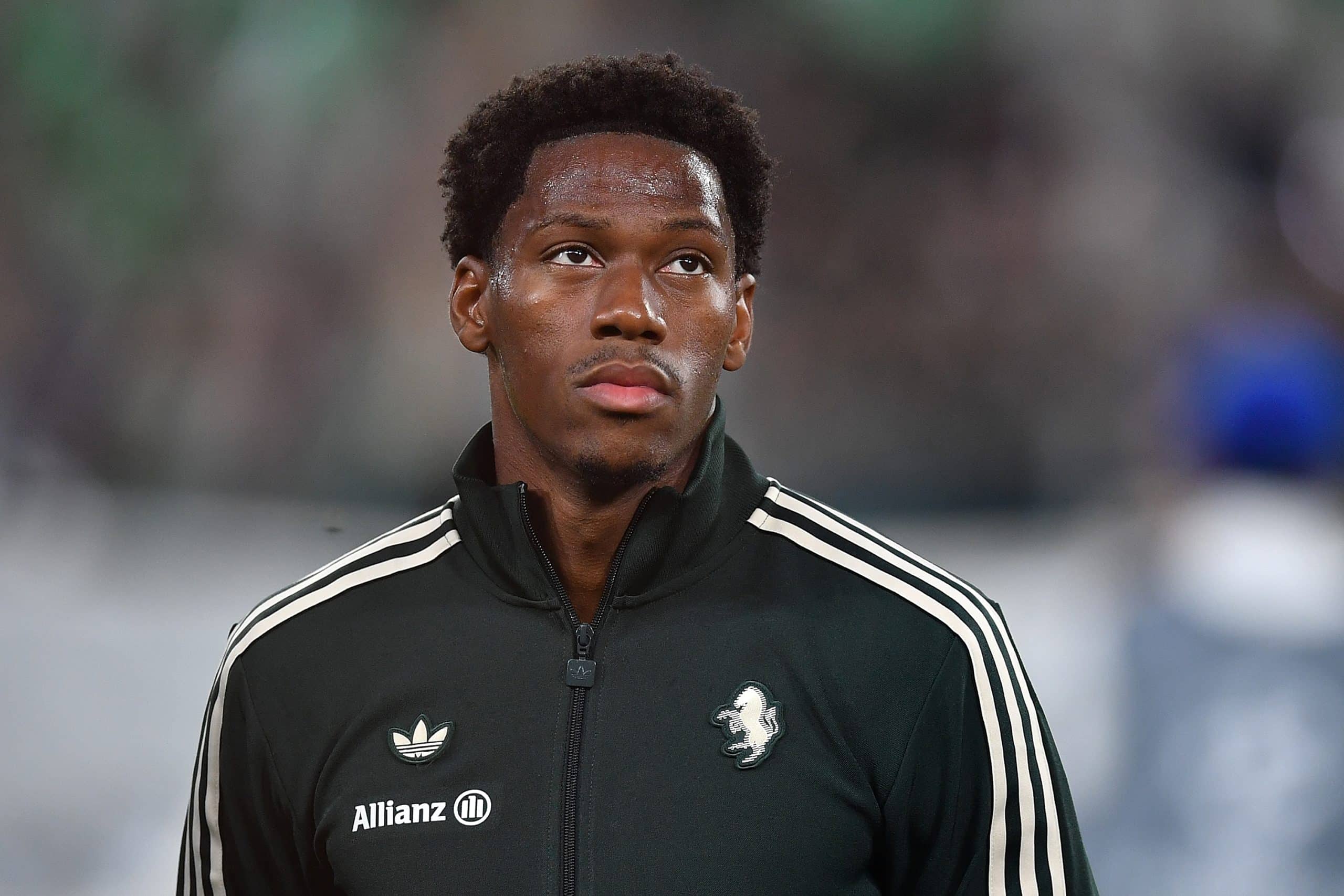 TURIN, ITALY - SEPTEMBER 16: Jonathan David of Juventus looks on during the UEFA Champions League 2025/26 League Phase MD1 match between Juventus and Borussia Dortmund at Juventus Stadium on September 16, 2025 in Turin, Italy. (Photo by Valerio Pennicino/Getty Images)