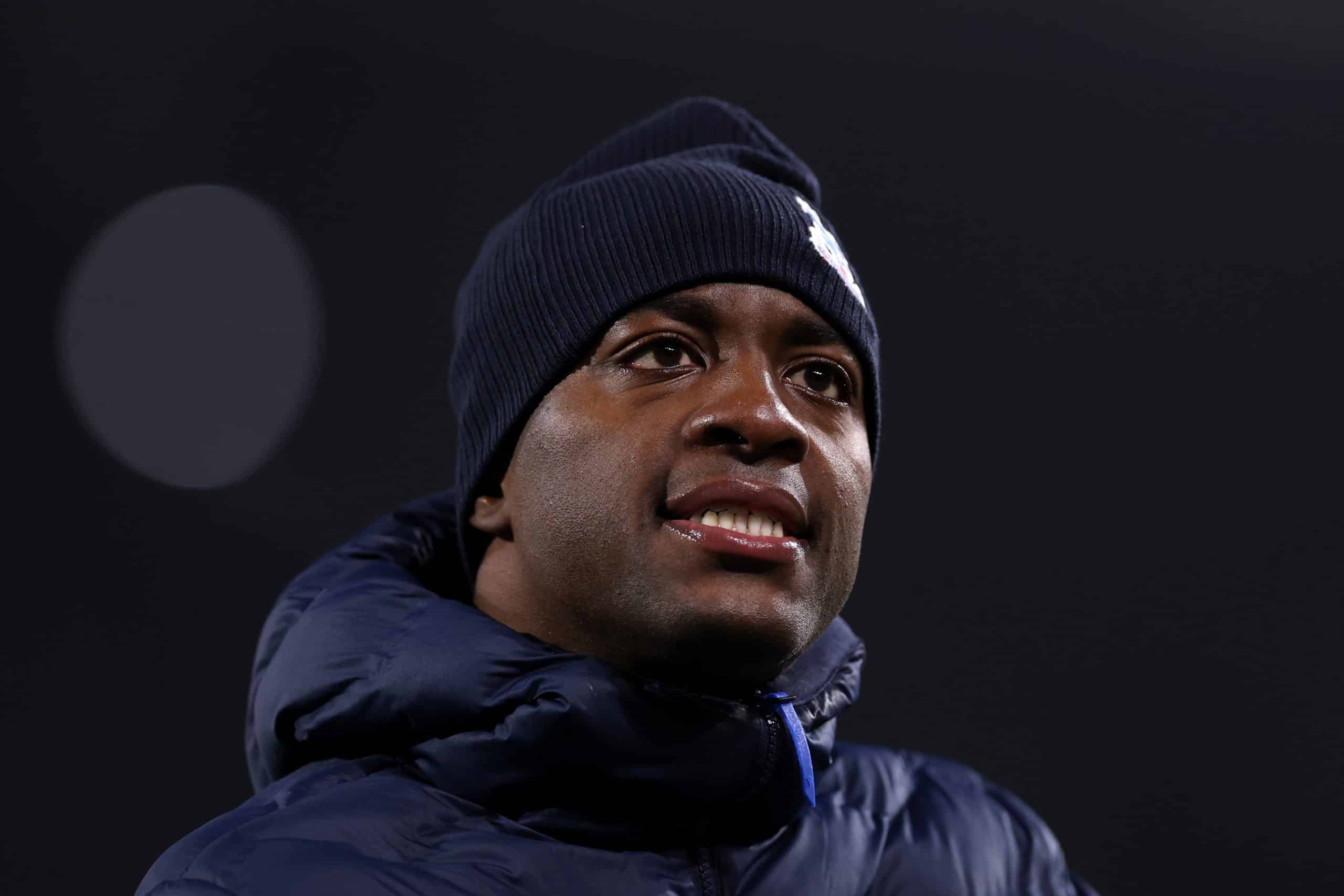 STRASBOURG, FRANCE - NOVEMBER 27: Jean-Philippe Mateta of Crystal Palace during the UEFA Conference League 2025/26 League Phase MD4 match between Racing Club de Strasbourg Alsace and Crystal Palace FC at Stade de la Meinau on November 27, 2025 in Strasbourg, France. (Photo by Justin Setterfield/Getty Images)