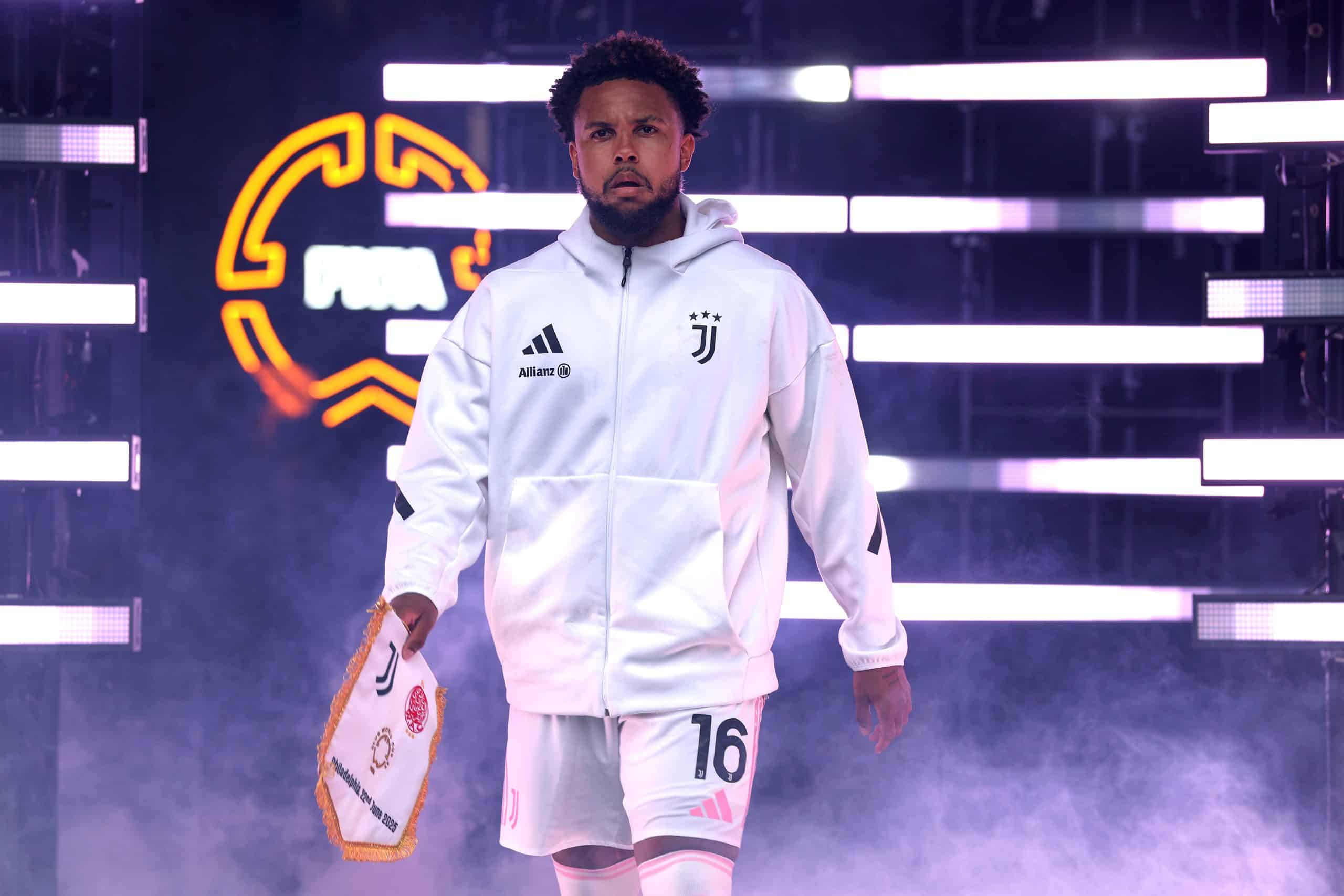 PHILADELPHIA, PENNSYLVANIA - JUNE 22: Weston McKennie #16 of Juventus FC walks onto the pitch prior to the FIFA Club World Cup 2025 group G match between Juventus FC and Wydad AC at Lincoln Financial Field on June 22, 2025 in Philadelphia, Pennsylvania. (Photo by Francois Nel/Getty Images)