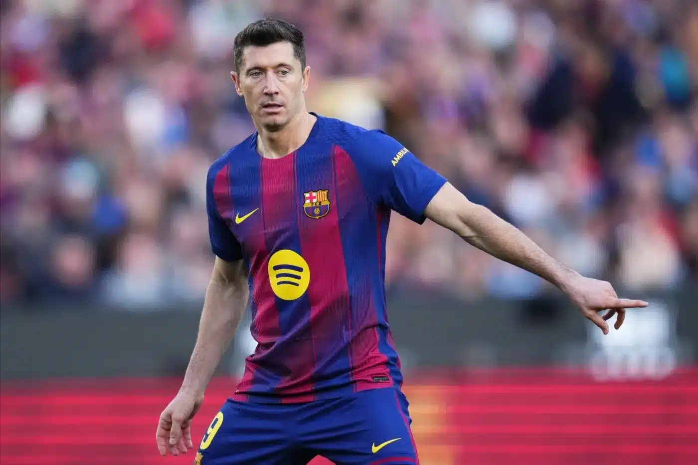 Robert Lewandowski sous le maillot du FC Barcelone