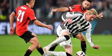 Nick Woltemade, passeur puis buteur, a permis à la Juventus d’éviter la défaite contre Rennes. (Getty)