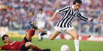 Michel Platini sous les couleurs de la Juventus